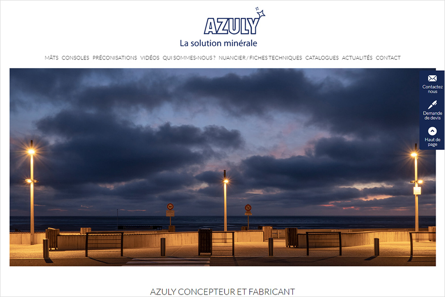 Nouveau site internet Azuly
